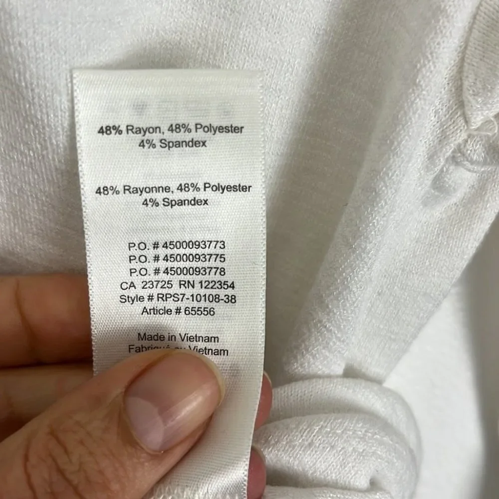 Aritzia Wilfred Free White Crop w/ Front Knot - Picture 5 of 6